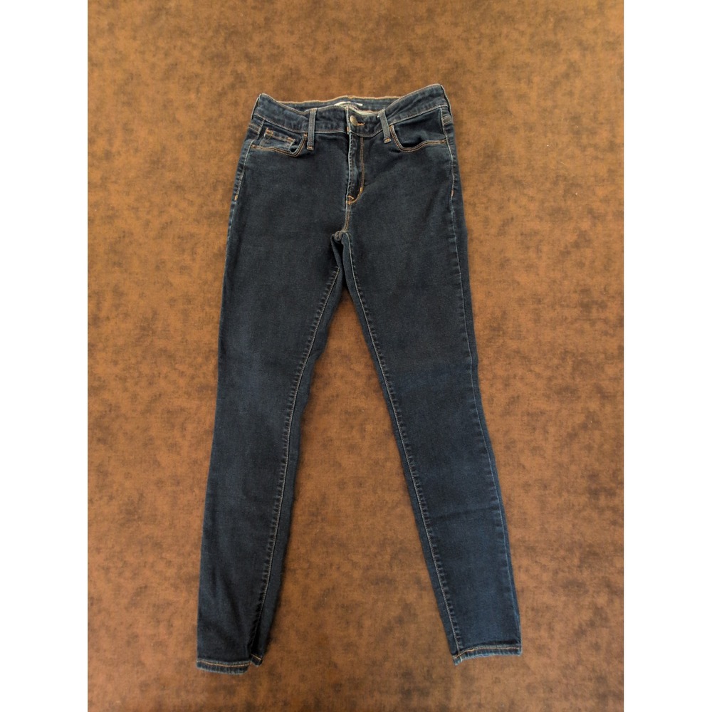 Old Navy Rockstar Super Skinny Jeans Dark Wash Stretch Denim Womens 8 Long